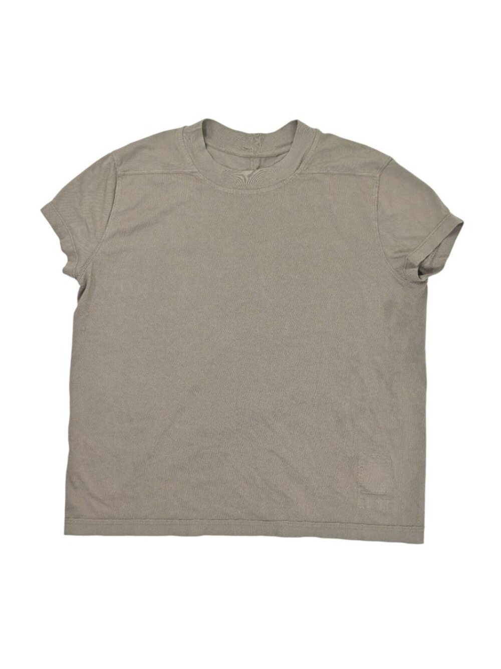 Rick Owens Cropped T-Shirt in Dust